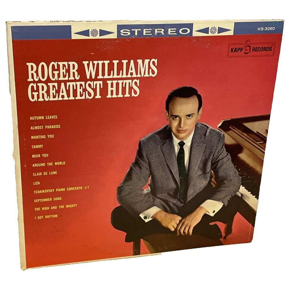 Roger Williams Greatest Hits (Vinyl, 1962) Kapp KS-3260 VG+ LP Record Album